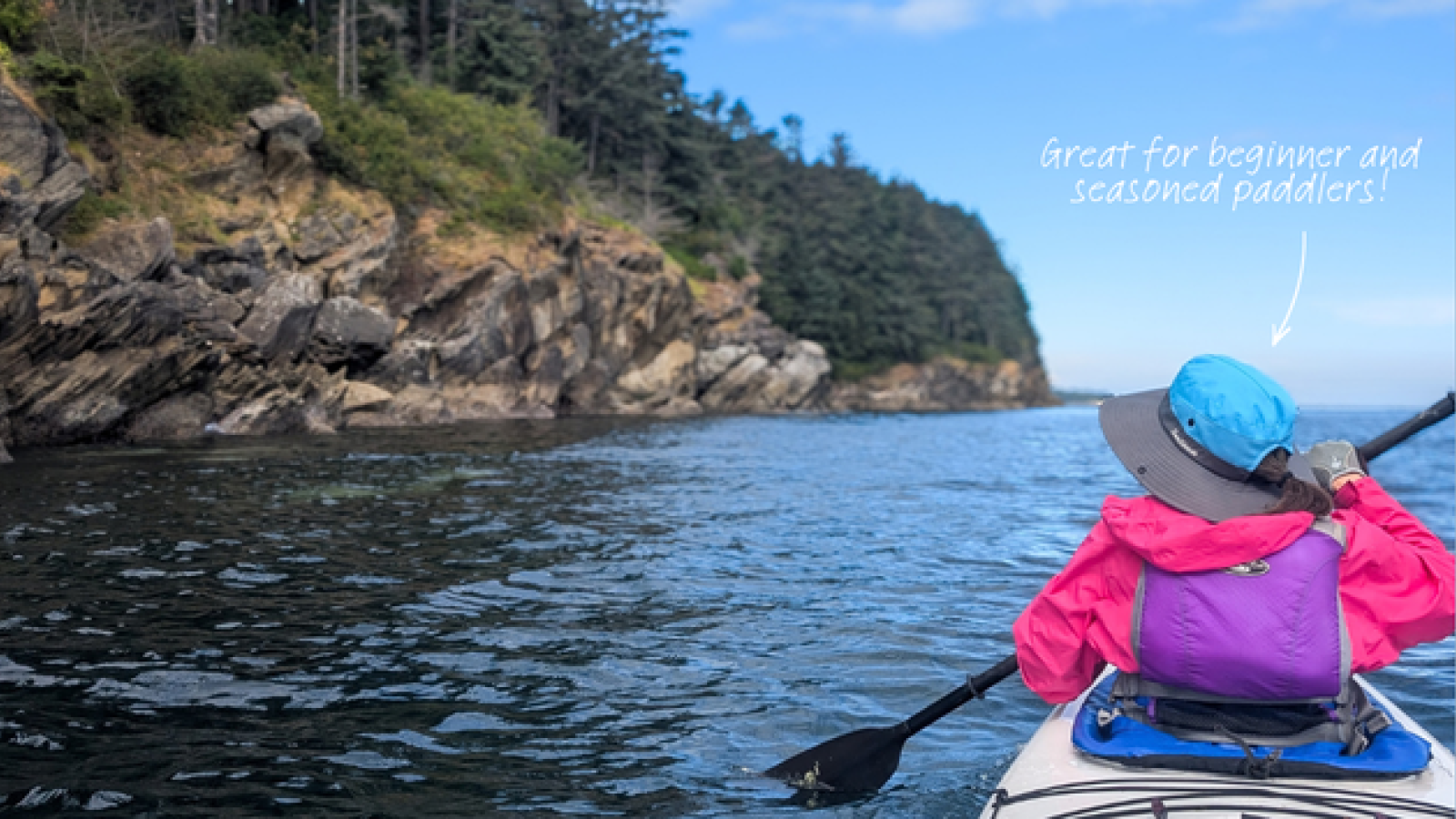 Women in kayak near Sucia Island